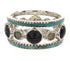 Multicolor Silver Stackable Ring Set Jewelry Size 6-1/4 BW64204